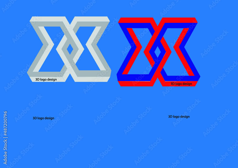 Fototapeta premium 3d creative logo design 