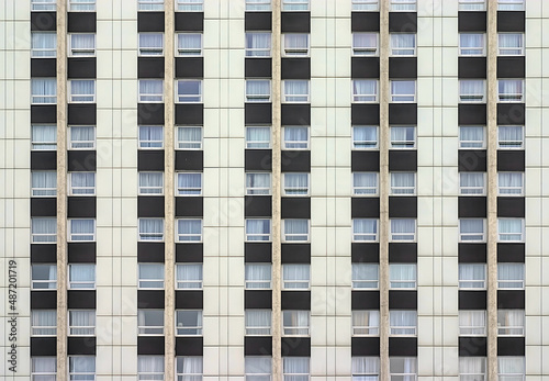 part of the facade of a new high-rise building