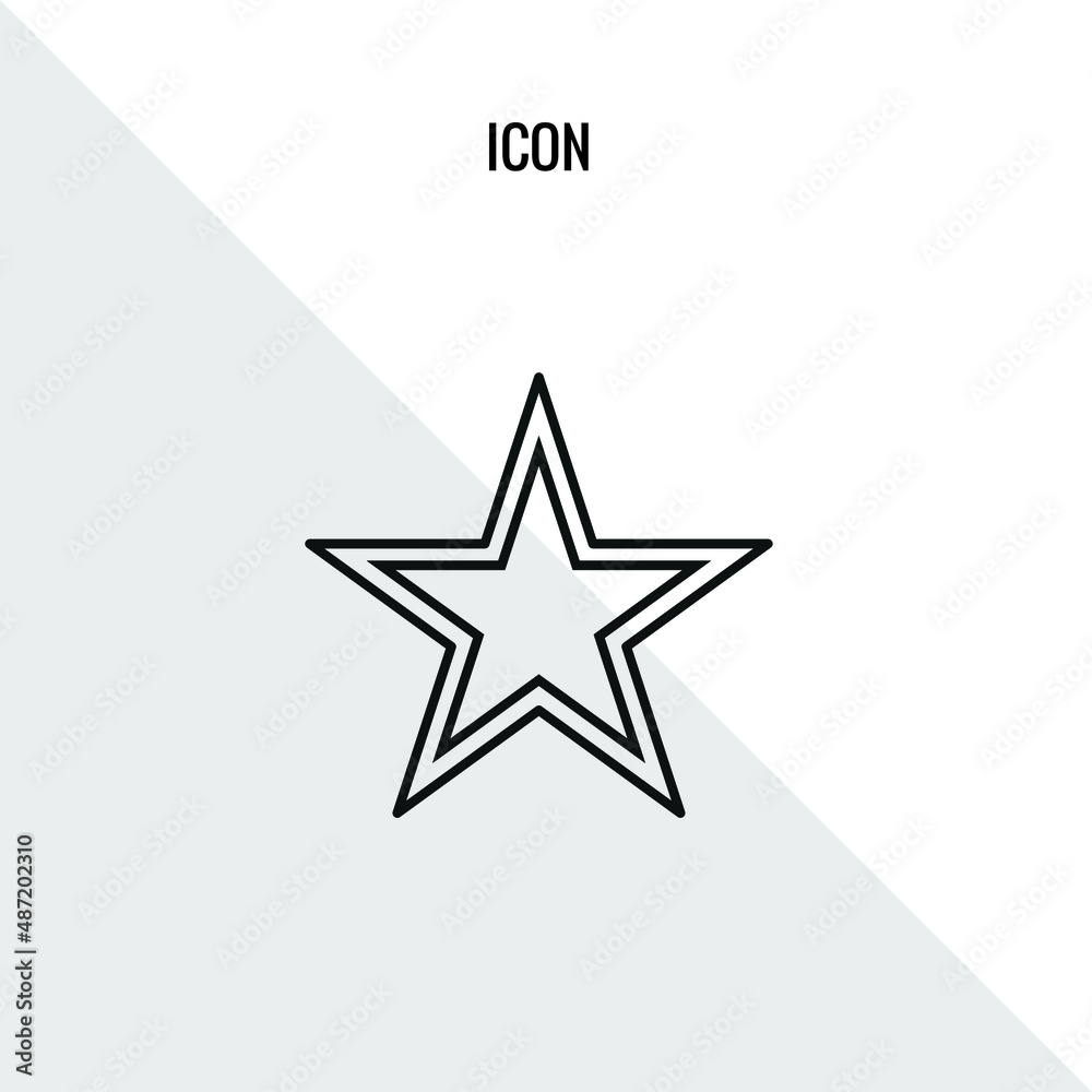 Star vector icon illustration sign Star vector icon illustration sign