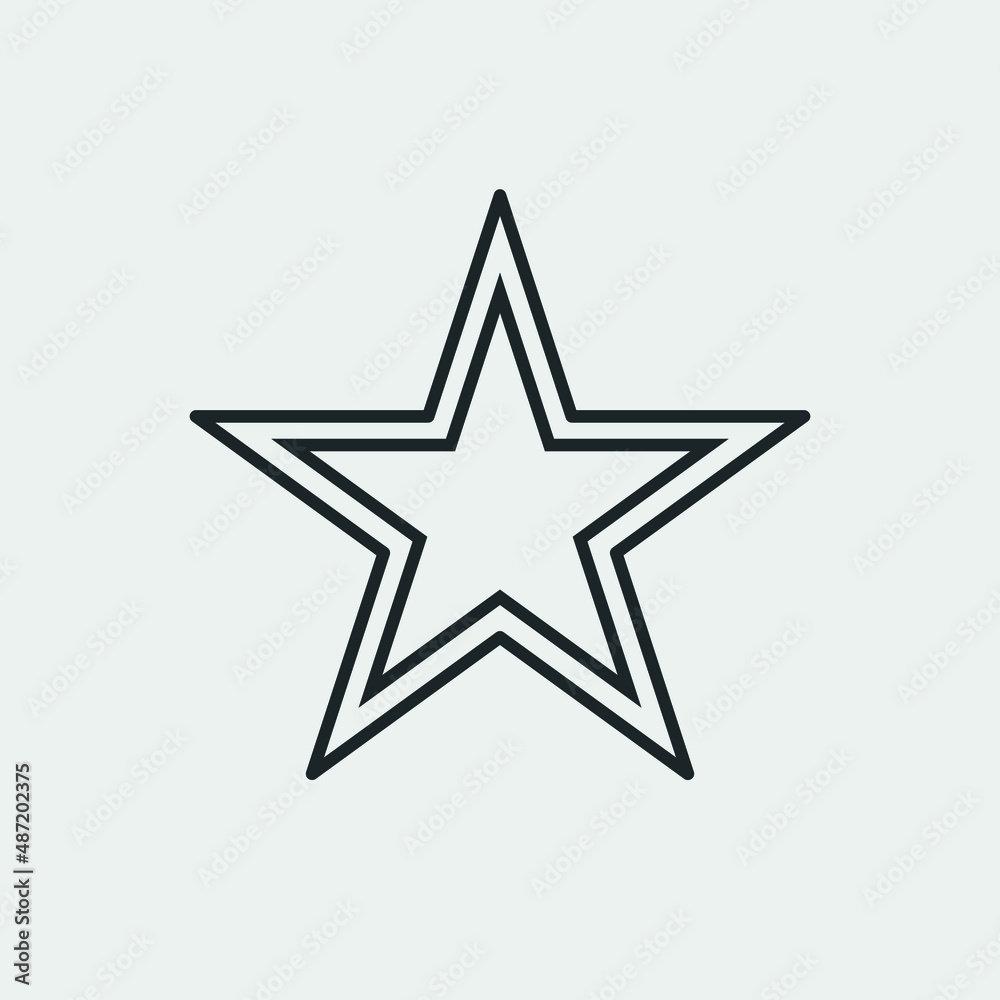Star vector icon illustration sign Star vector icon illustration sign