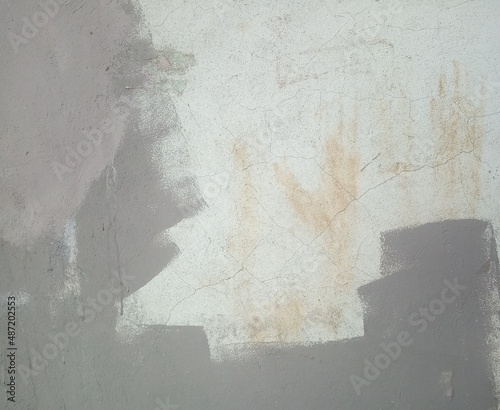 Gray paint old cracked background, wall background 