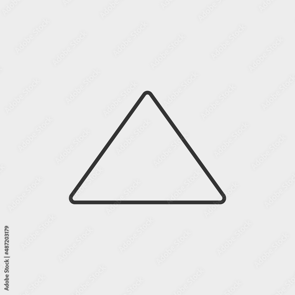 Triangle vector icon illustration sign Triangle vector icon illustration sign