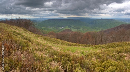 Cloudy weather in the Bieszczady Mountains, Carpathians, Polish-Slovak border © Jan Piotr