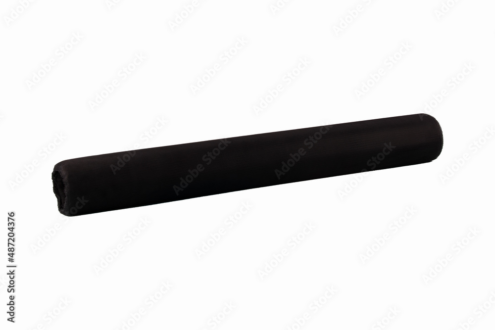 Tulle roll. Greek Tulle 5 meter roll isolated on white background. Flower packaging materials.