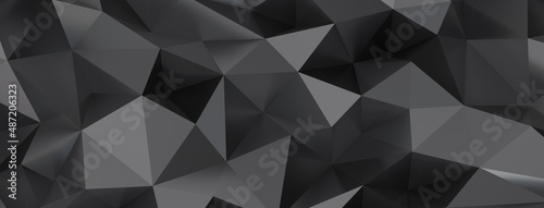 Abstract black wave paper c...