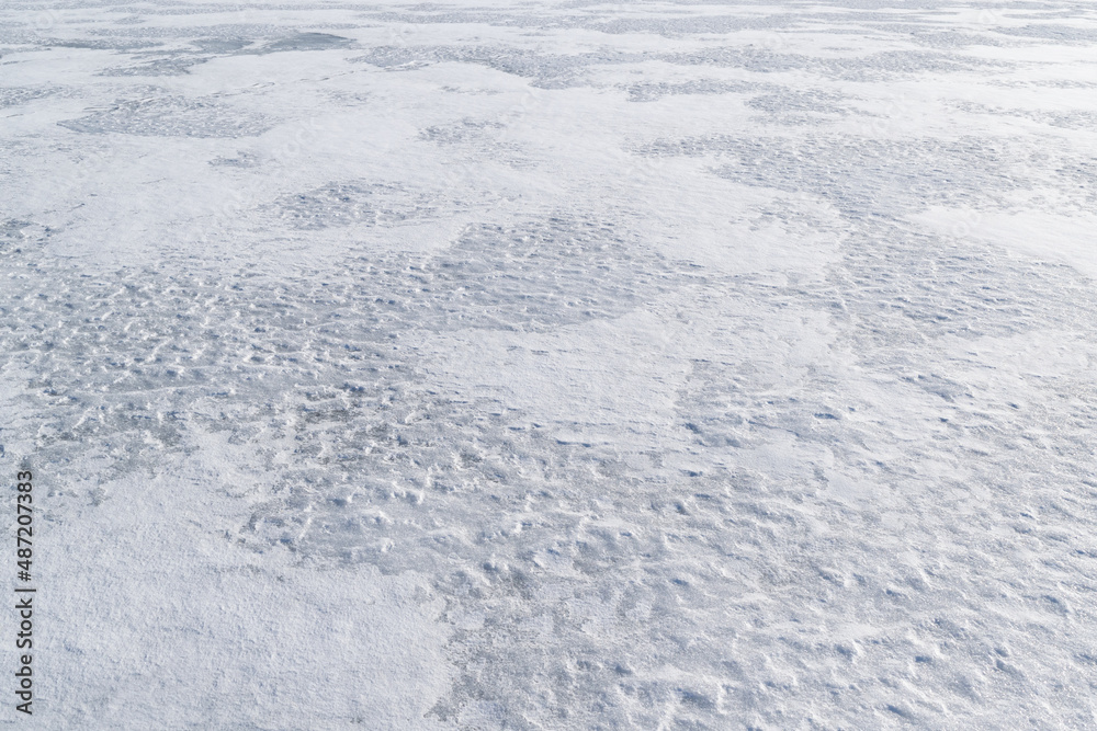 snow on the snow