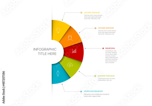 Multipurpose Infographic Five Elements Layout