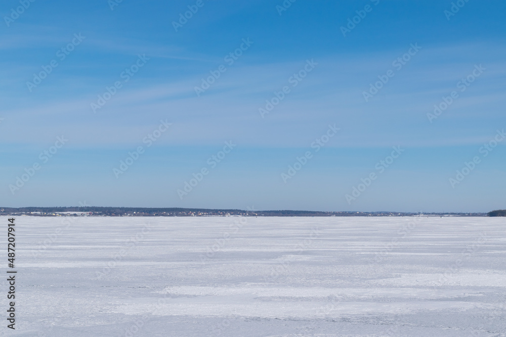 landscape with snow landscape with snow