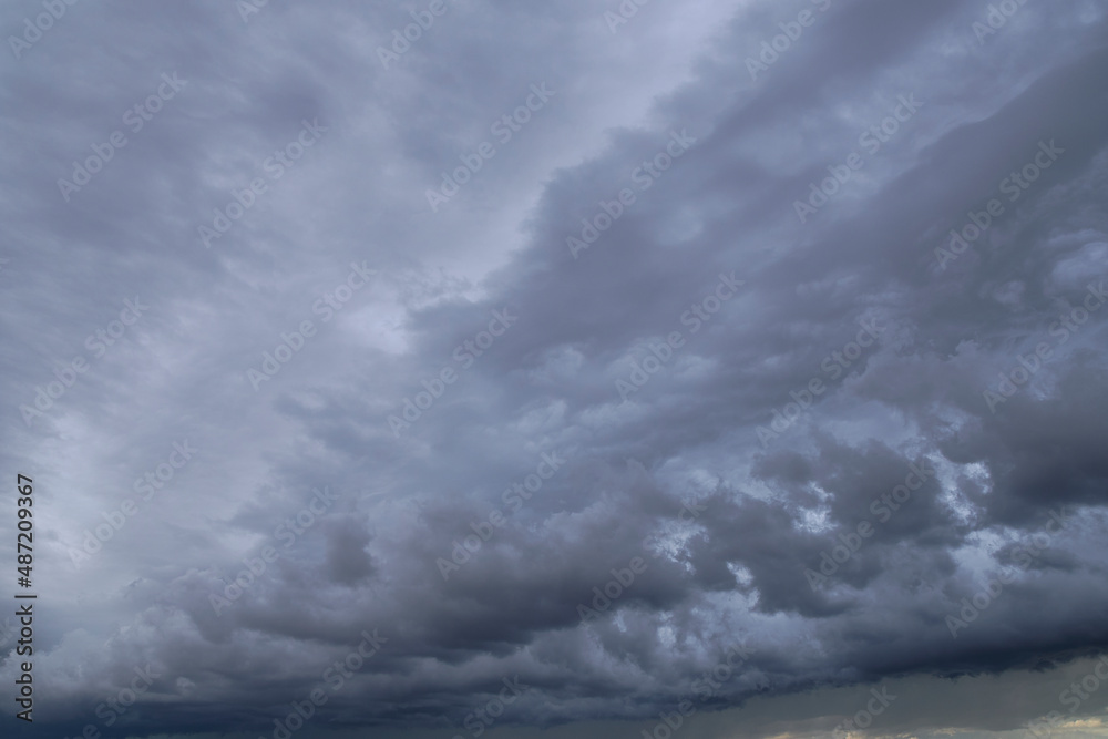 Fototapeta premium Blue sky full of white clouds, storm day