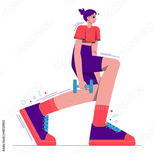 Squatting Girl