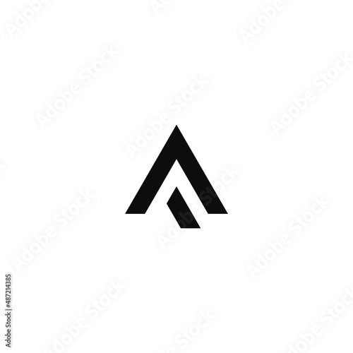 creative monogram letter A logo design template.