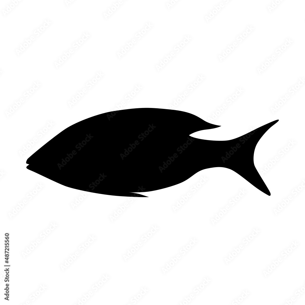 silhouette of a fish silhouette of a fish