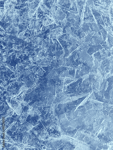 close up of blue ice background