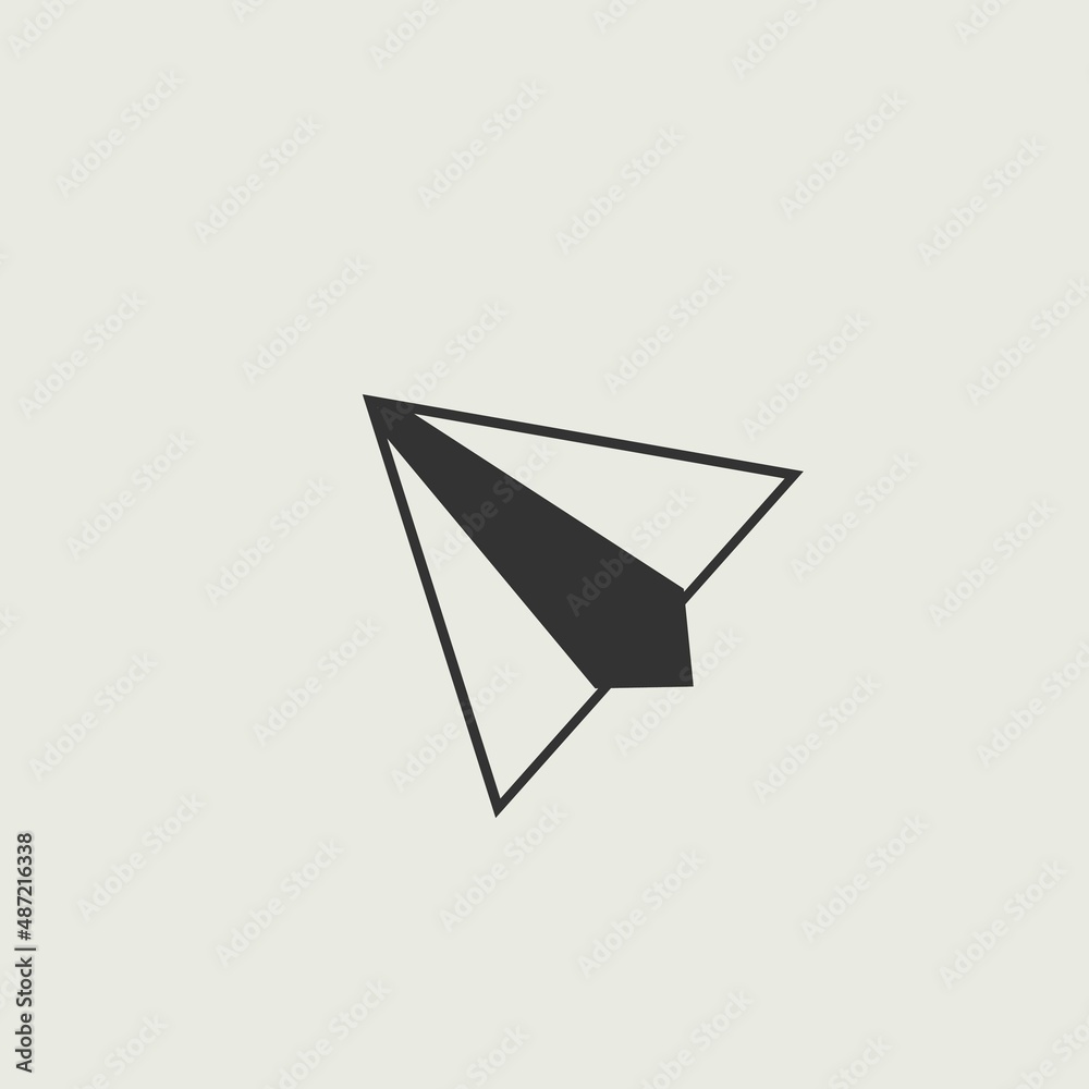 Paper vector icon illustration sign Paper vector icon illustration sign