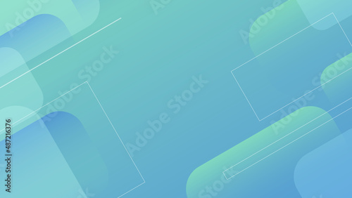 Minimal geometric background. Dynamic shapes composition. Vector
