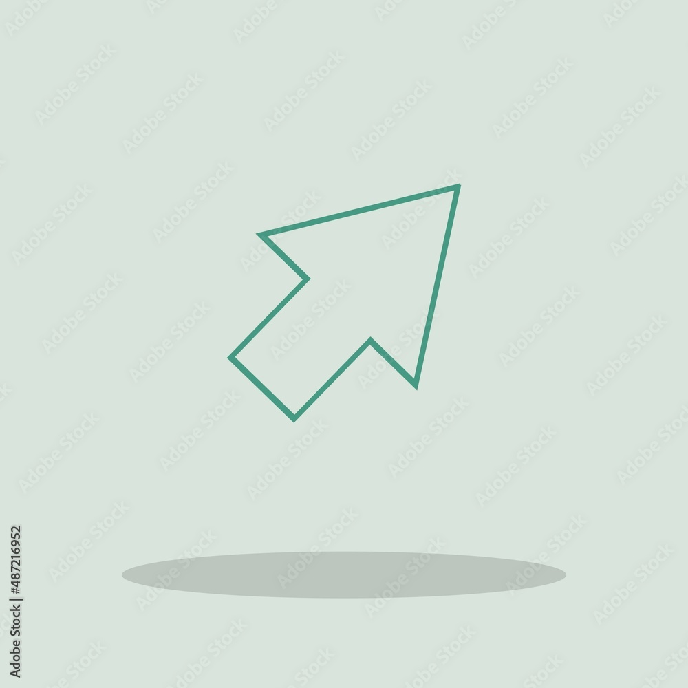 Cursor vector icon illustration sign Cursor vector icon illustration sign