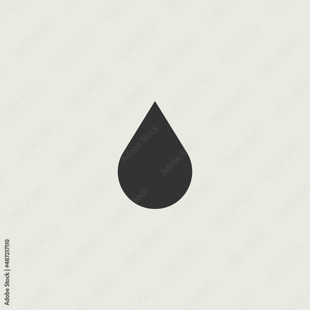Drop vector icon illustration sign Drop vector icon illustration sign