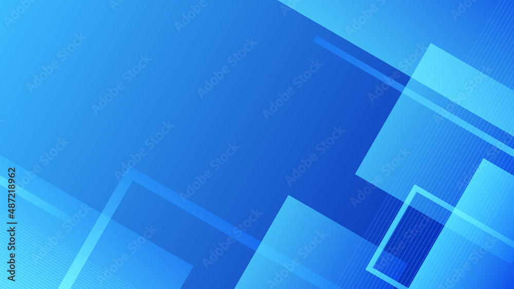 Fototapeta premium Blue geometric background. Dynamic shapes composition. Eps10 vector.
