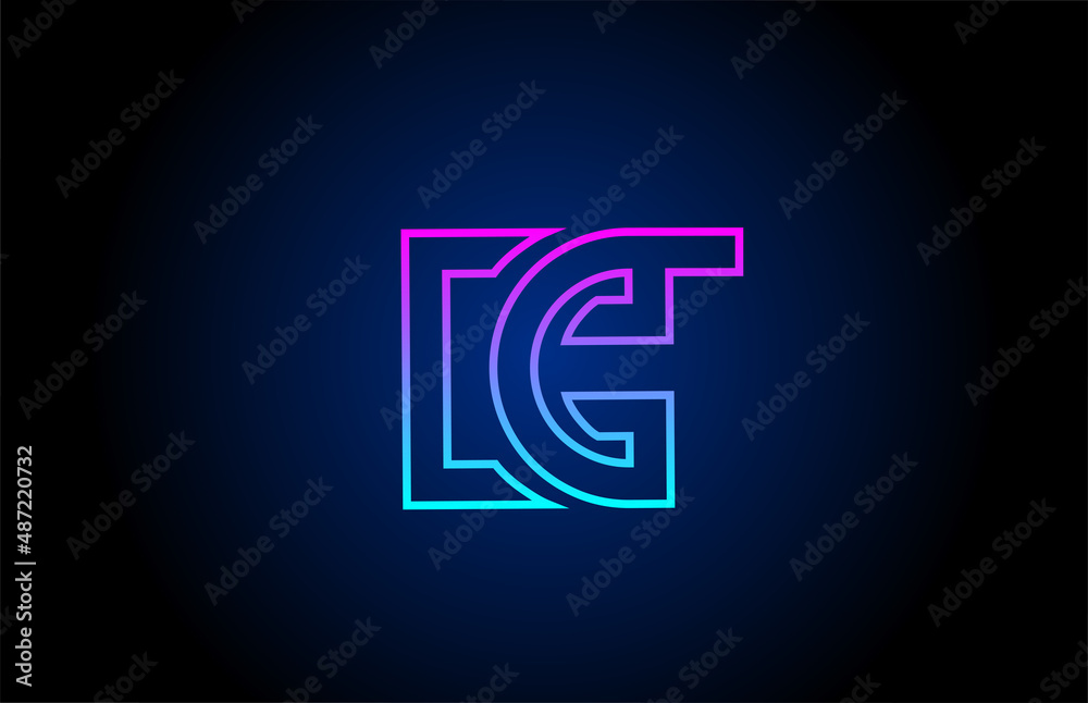 K alphabet letter logo design icon with line. Creative template for company and business in pink blue colors K alphabet letter logo design icon with line. Creative template for company and business in pink blue colors