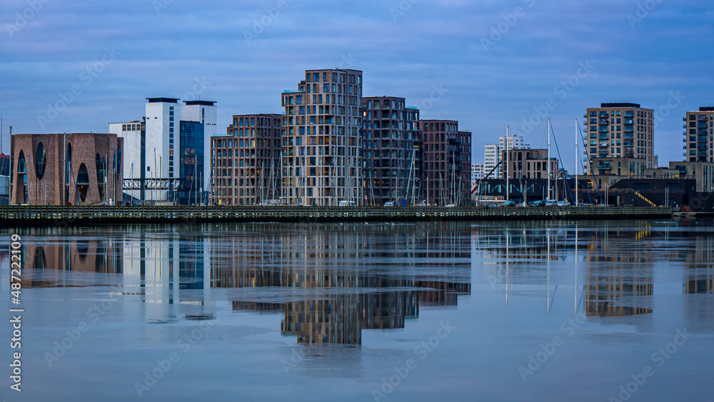 Fototapeta premium Skyline of Vejle