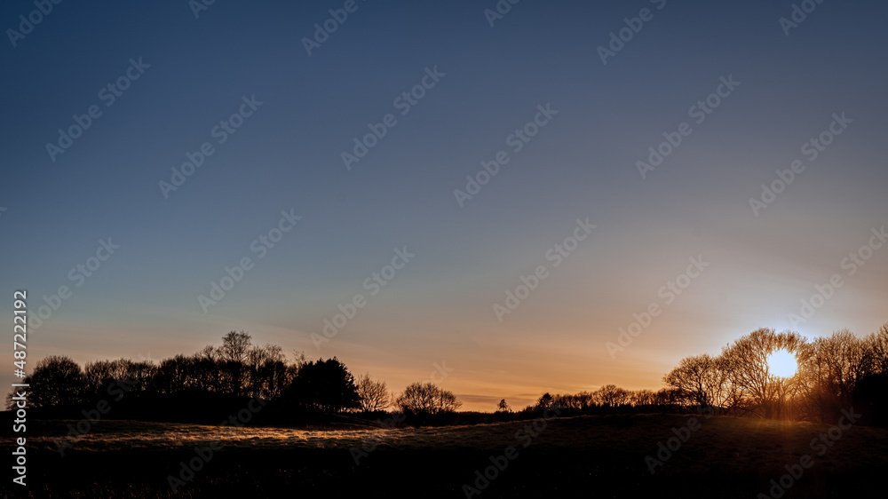 Obraz premium Sunset colored landscape