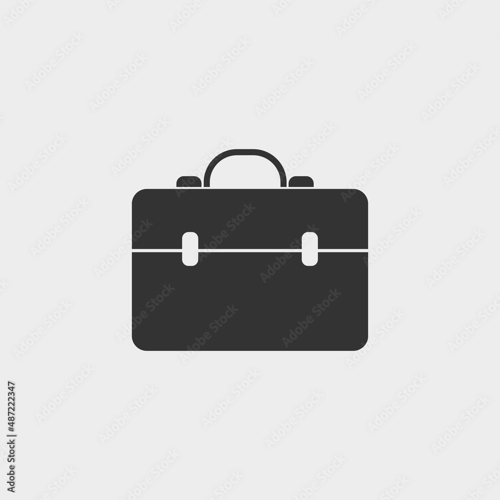 Briefcase vector icon illustration sign Briefcase vector icon illustration sign