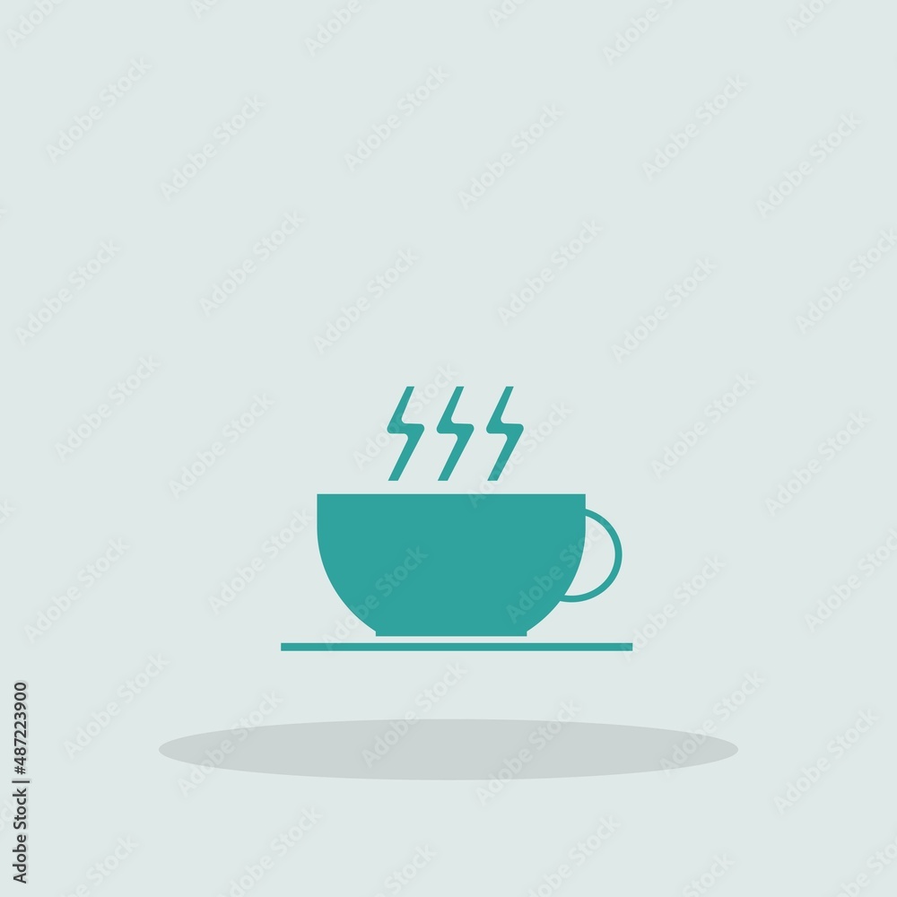Coffee cup vector icon illustration sign Coffee cup vector icon illustration sign