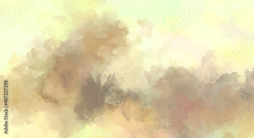 2D illustration of colorful brush strokes. Decorative texture painting. Vibrant paint pattern backdrop. © Hybrid Graphics