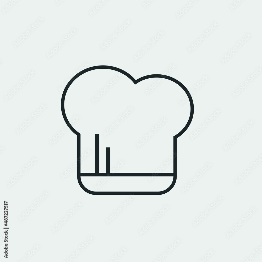 Chef vector icon illustration sign Chef vector icon illustration sign