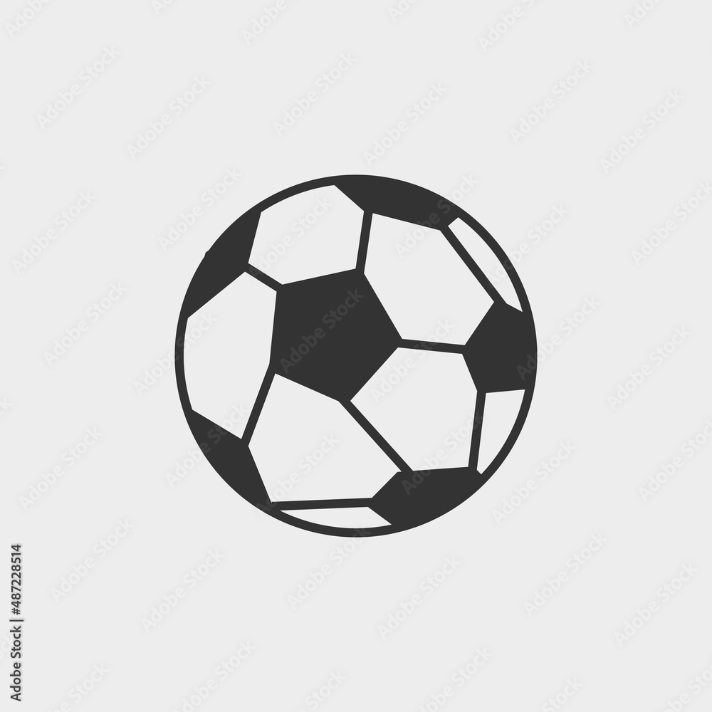 Football vector icon illustration sign Football vector icon illustration sign