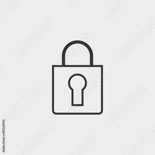 Lockpad vector icon illustration sign