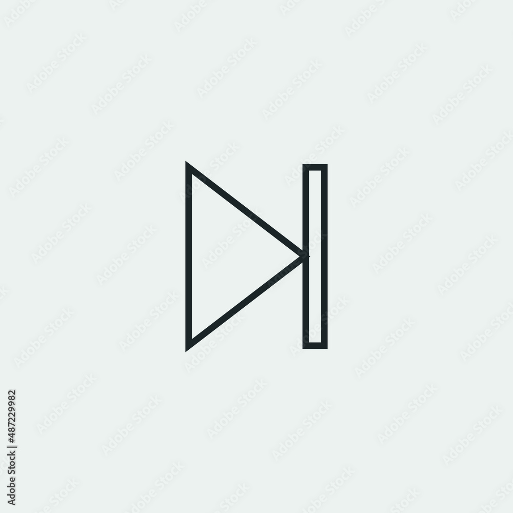 Skip vector icon illustration sign Skip vector icon illustration sign