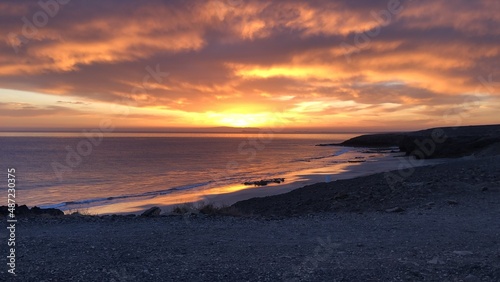 sunset at the beach