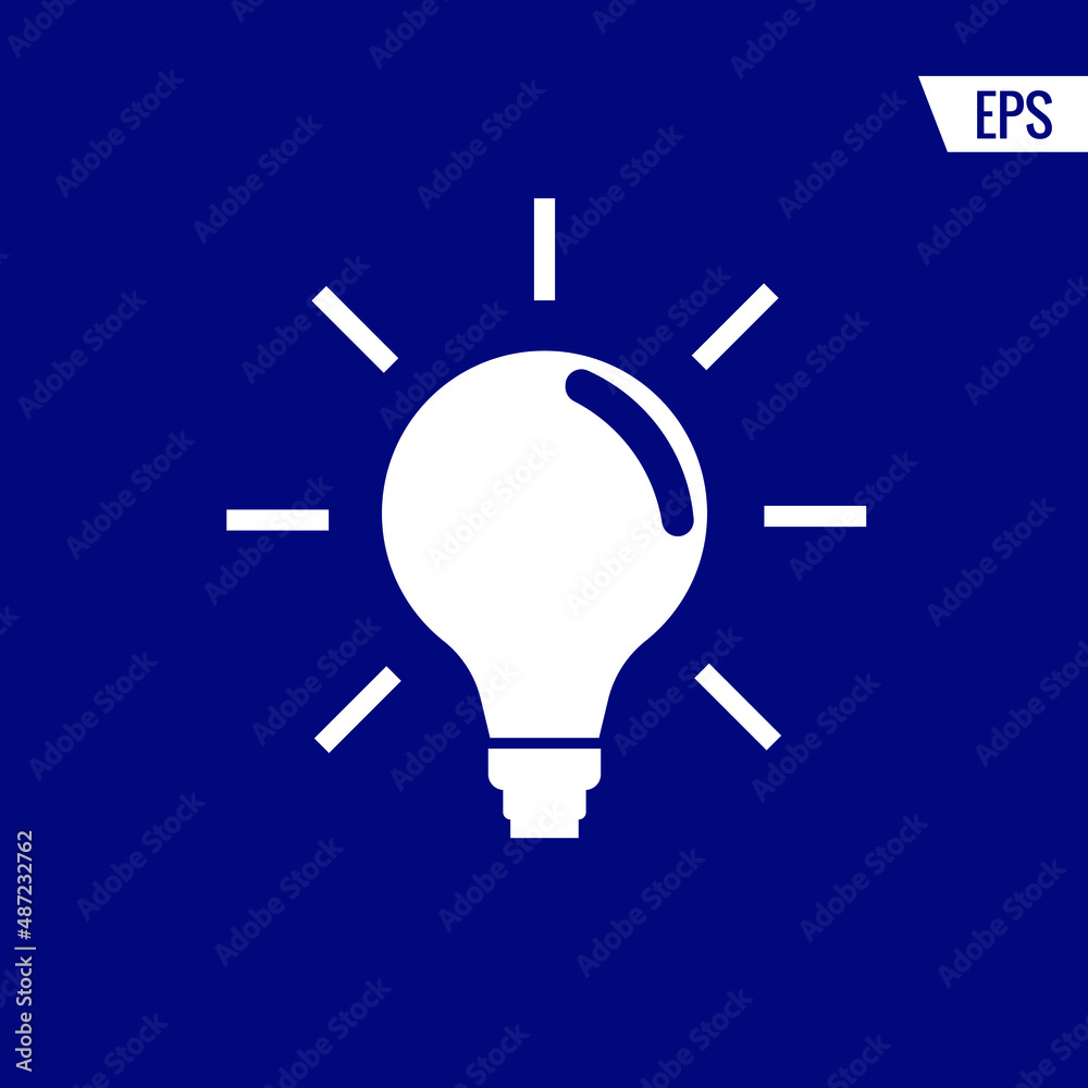 Bulb vector icon illustration sign Bulb vector icon illustration sign