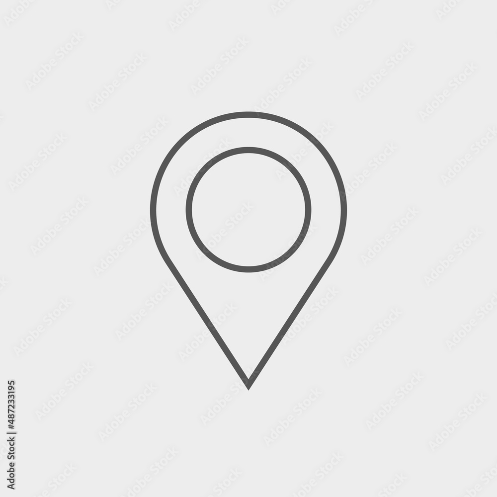 Location vector icon illustration sign Location vector icon illustration sign