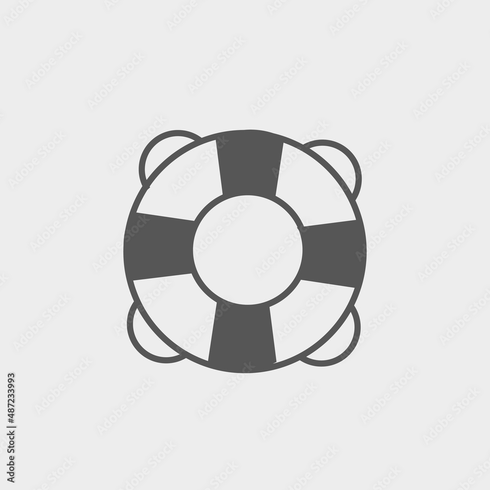 Life saver vector icon illustration sign Life saver vector icon illustration sign