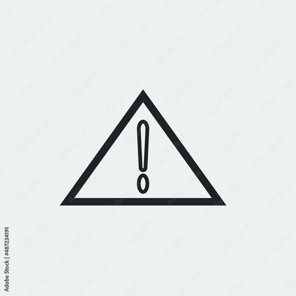 Warning caution vector icon illustration sign Warning caution vector icon illustration sign
