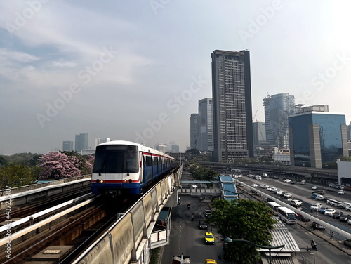 Skytrain in Bangkok Thailand