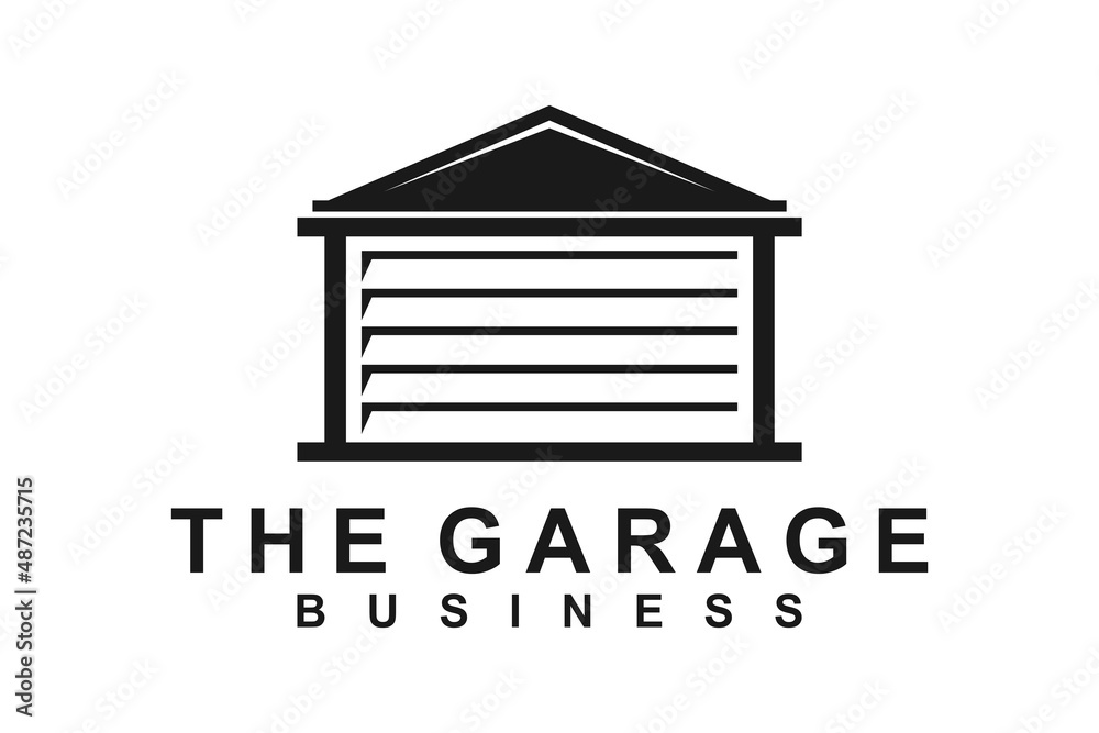 Line Art Garage logo design inspiration Stock Vector | Adobe Stock