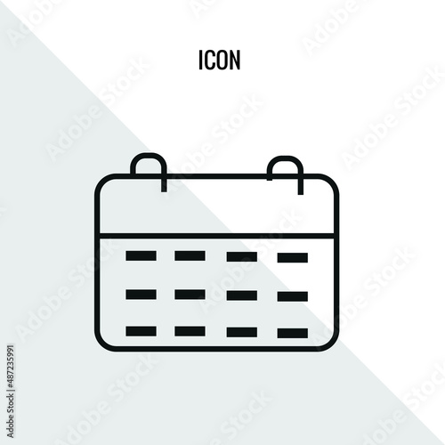 Calendar vector icon illustration sign