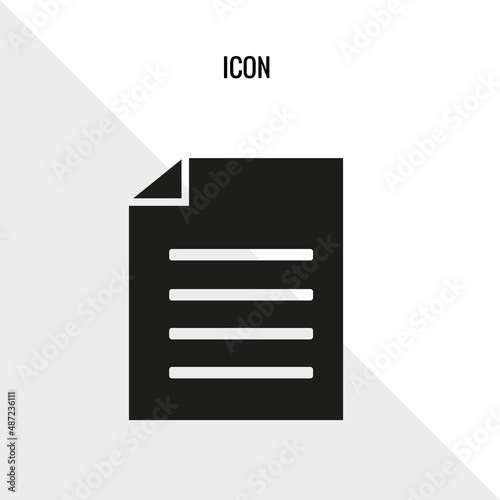 File vector icon illustration sign