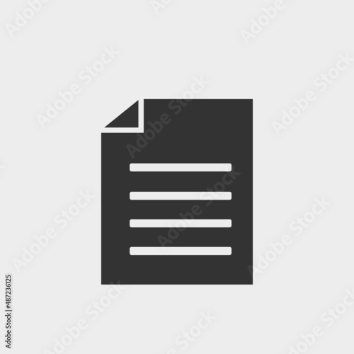 File vector icon illustration sign