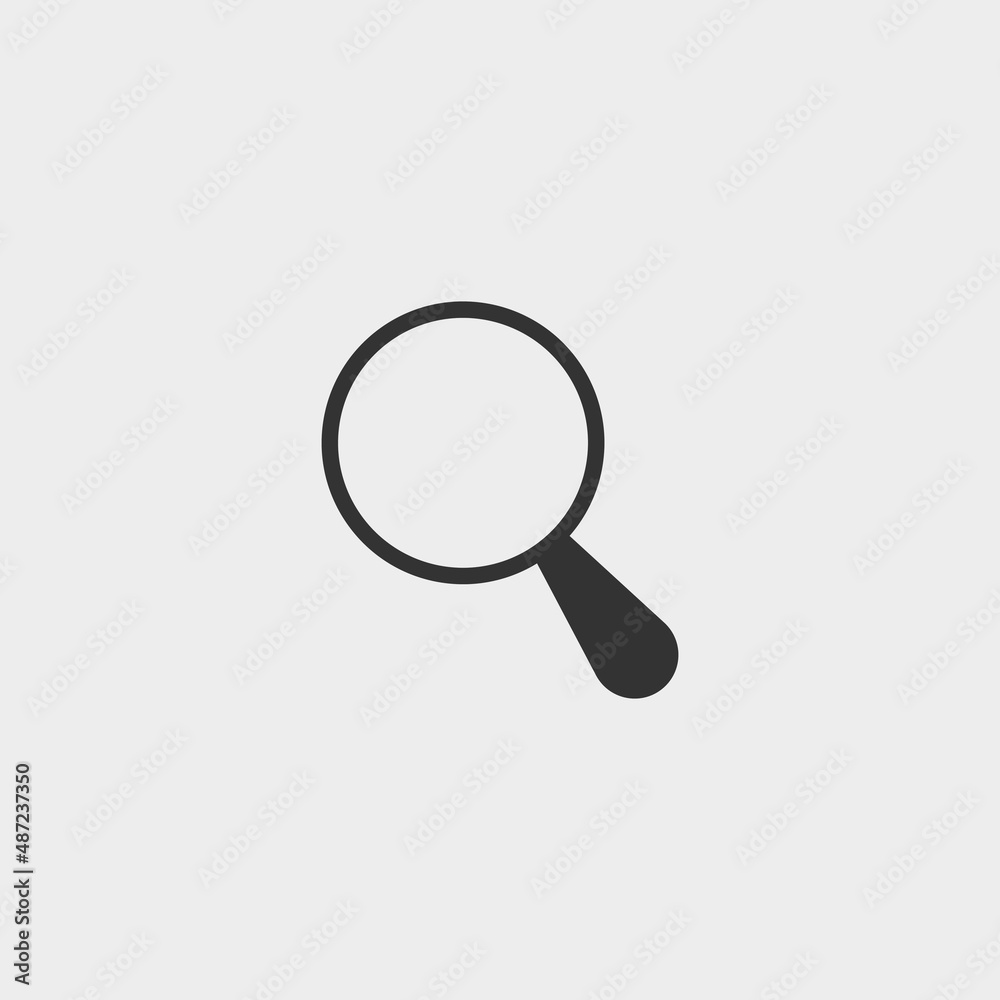 Magnifier search vector icon illustration sign Magnifier search vector icon illustration sign
