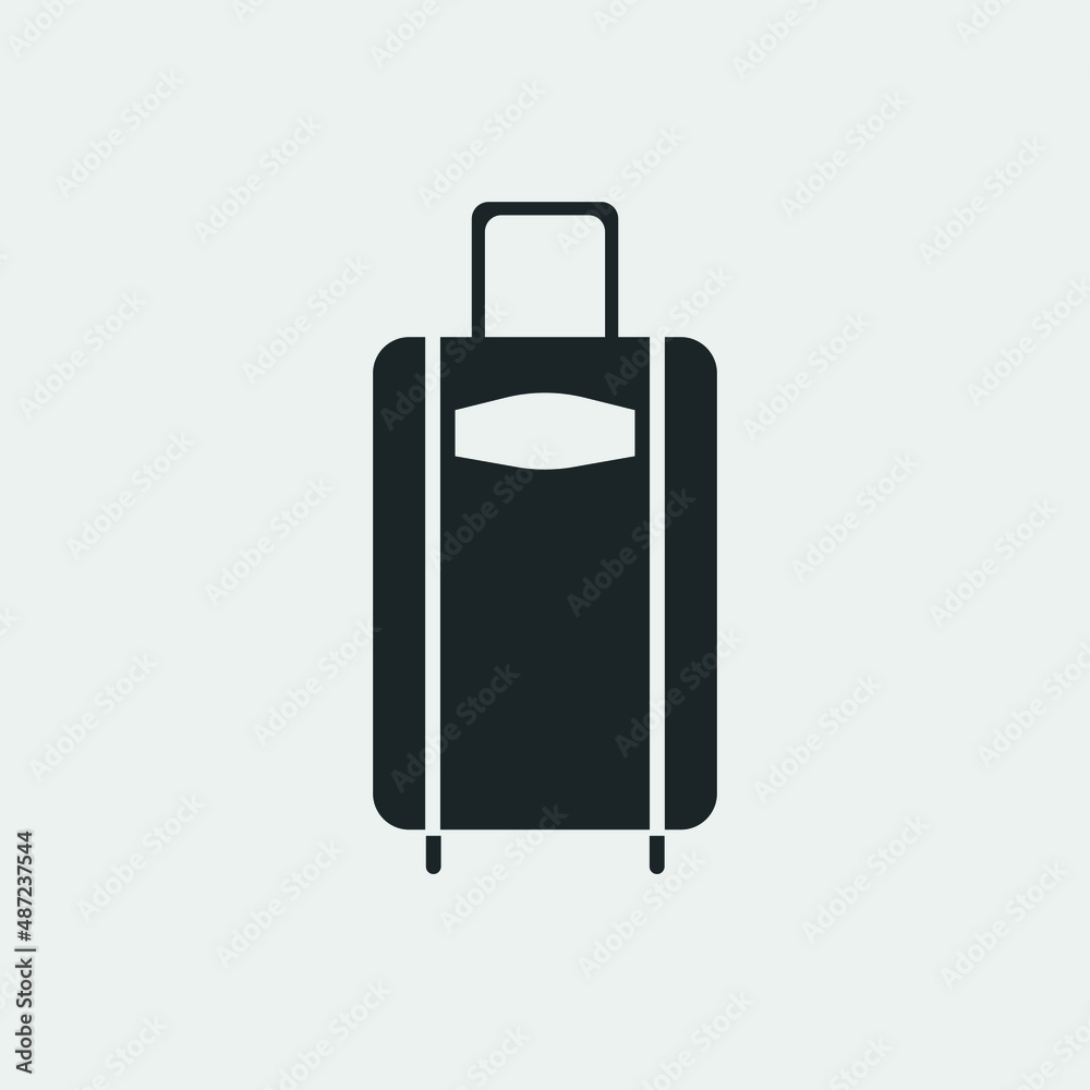 Travel bag vector icon illustration sign Travel bag vector icon illustration sign