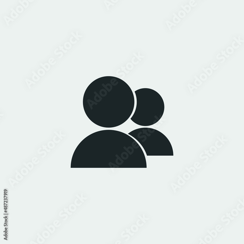 Group vector icon illustration sign