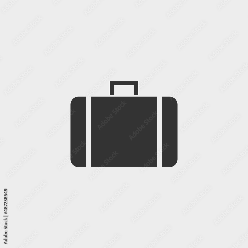 Briefcase vector icon illustration sign Briefcase vector icon illustration sign