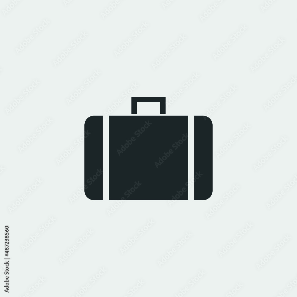 Briefcase vector icon illustration sign Briefcase vector icon illustration sign