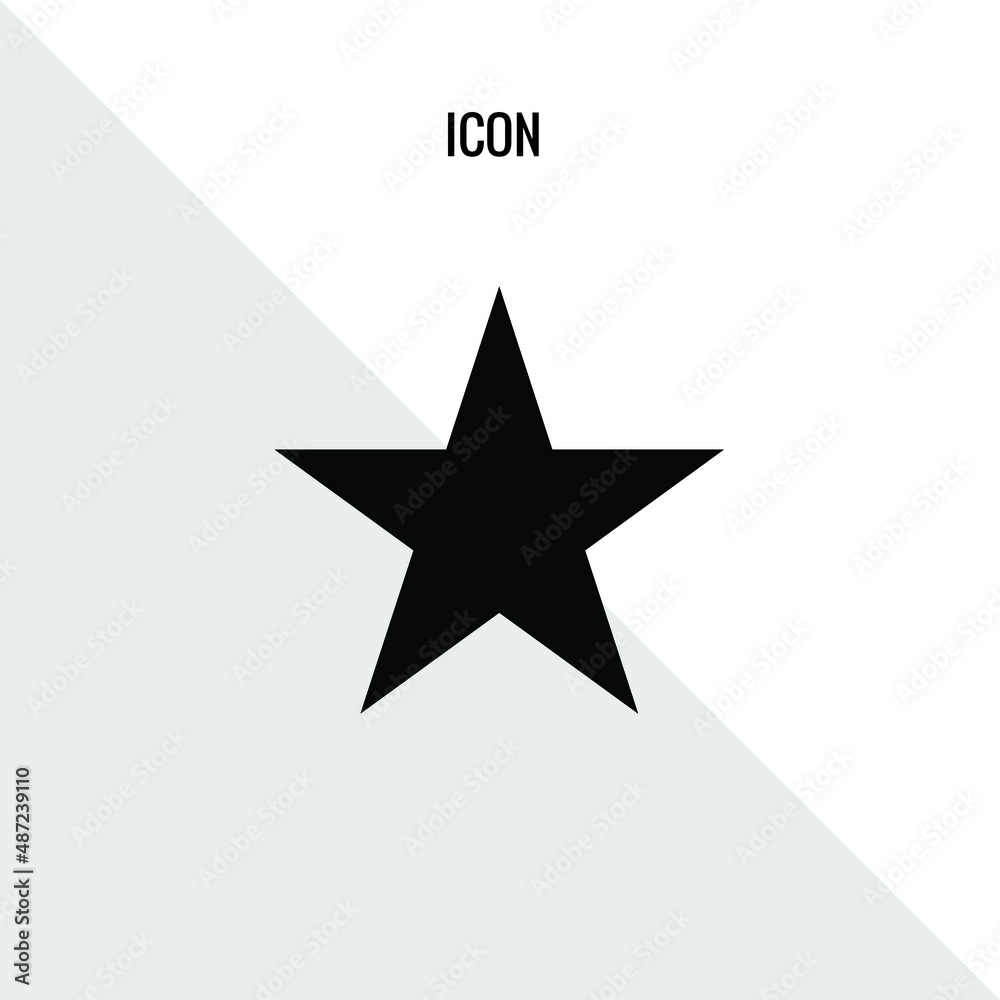 Obraz premium Stars vector icon illustration sign