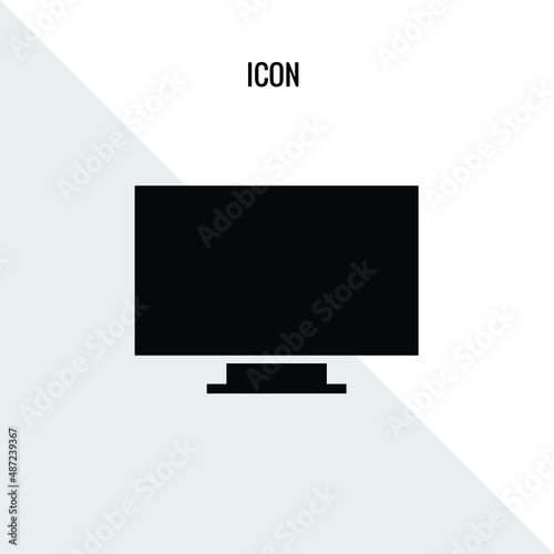 Tv vector icon illustration sign