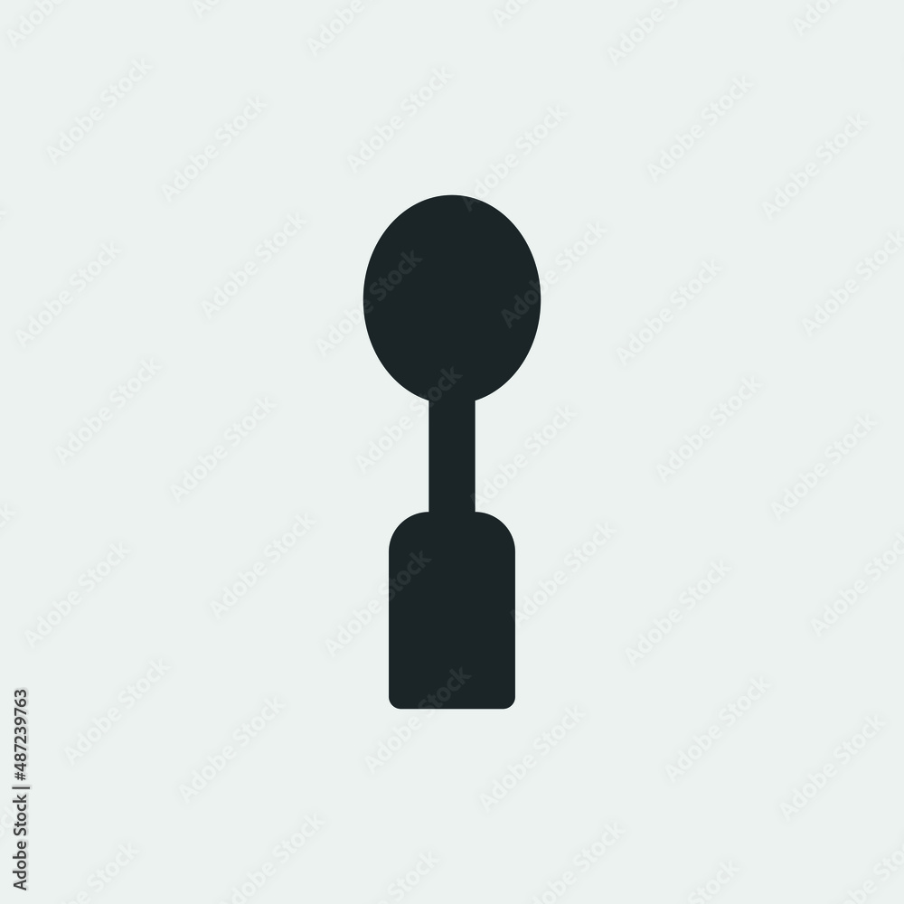 Spoon vector icon illustration sign